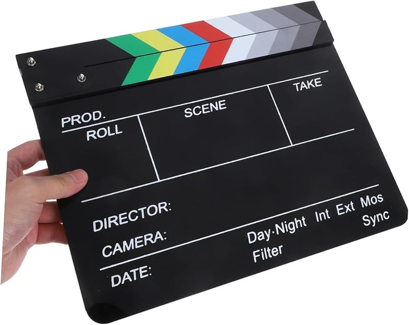 Acrylic Film Directors Clapboard Lightweight Portable Photography Studio Accessory - Image 4